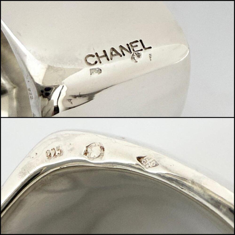 CHANEL Authentic Vintage Silver Ring - Picture 9 of 10